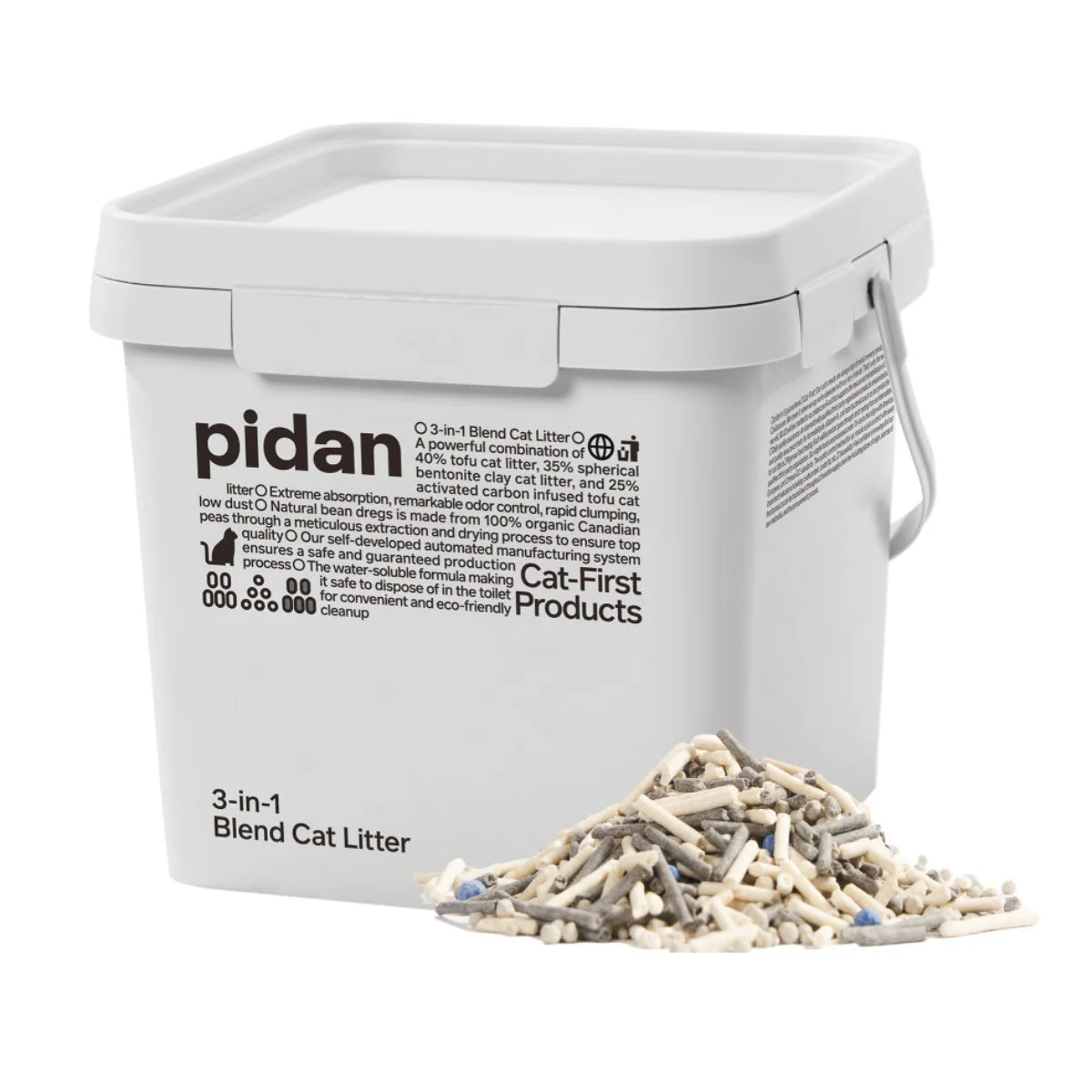 PIDAN 3-in-1 Blend Litter Pail