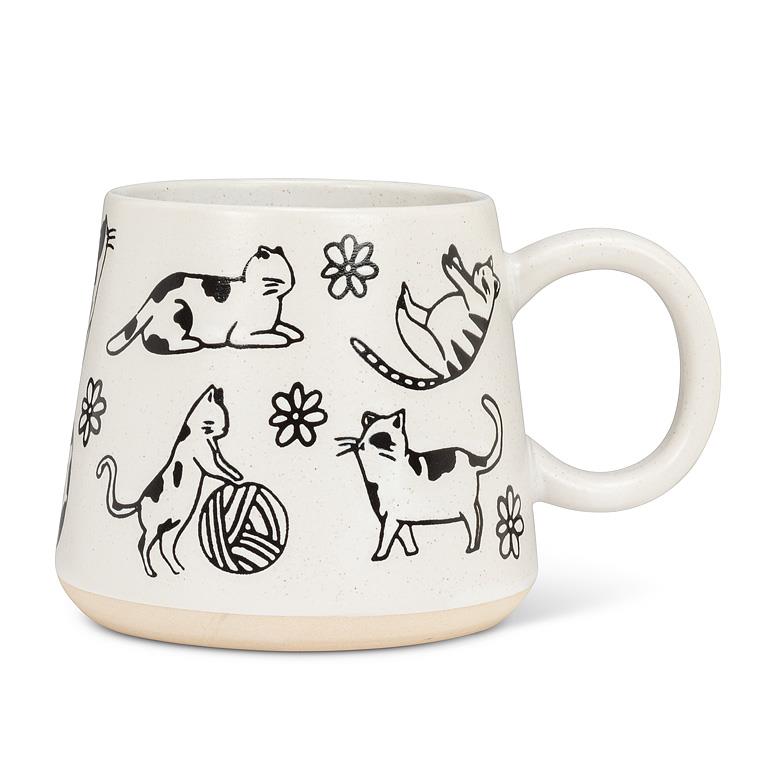 ABBOTT Oversized Cats Drawing Mug, 17oz