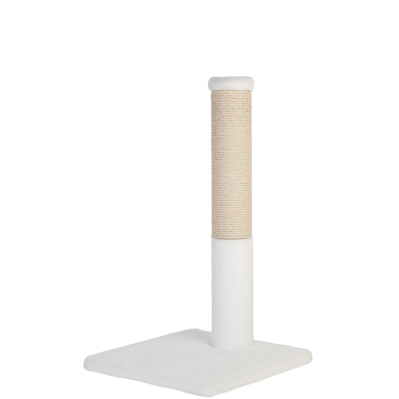 NOBA Classic Scratching Post, Natural/White
