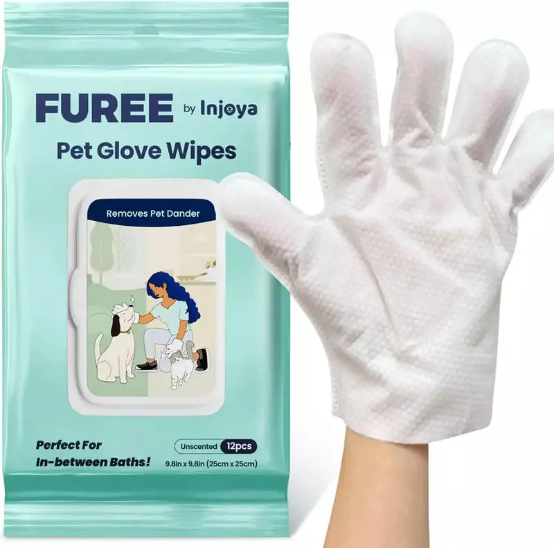INJOYA Furee Pet Glove Wipes