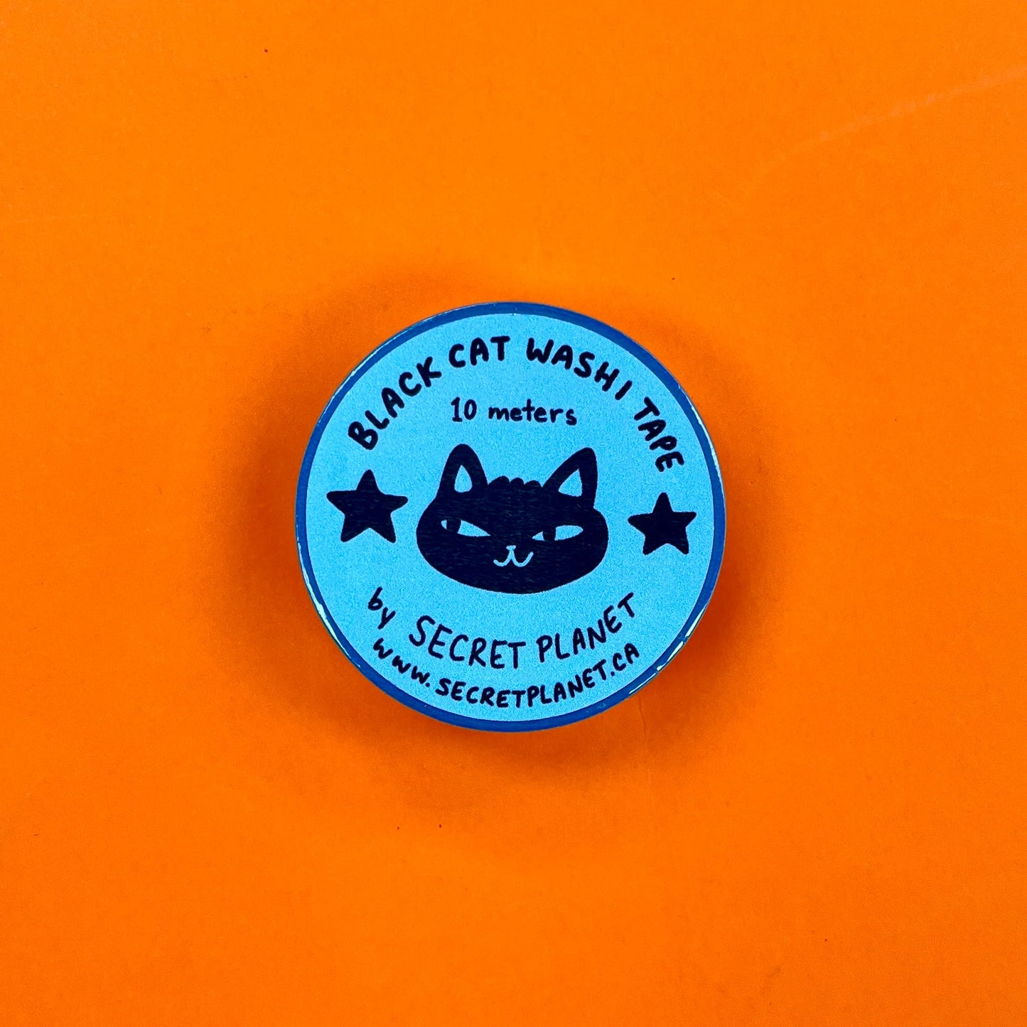 SECRET PLANET Black Cat Washi Tape