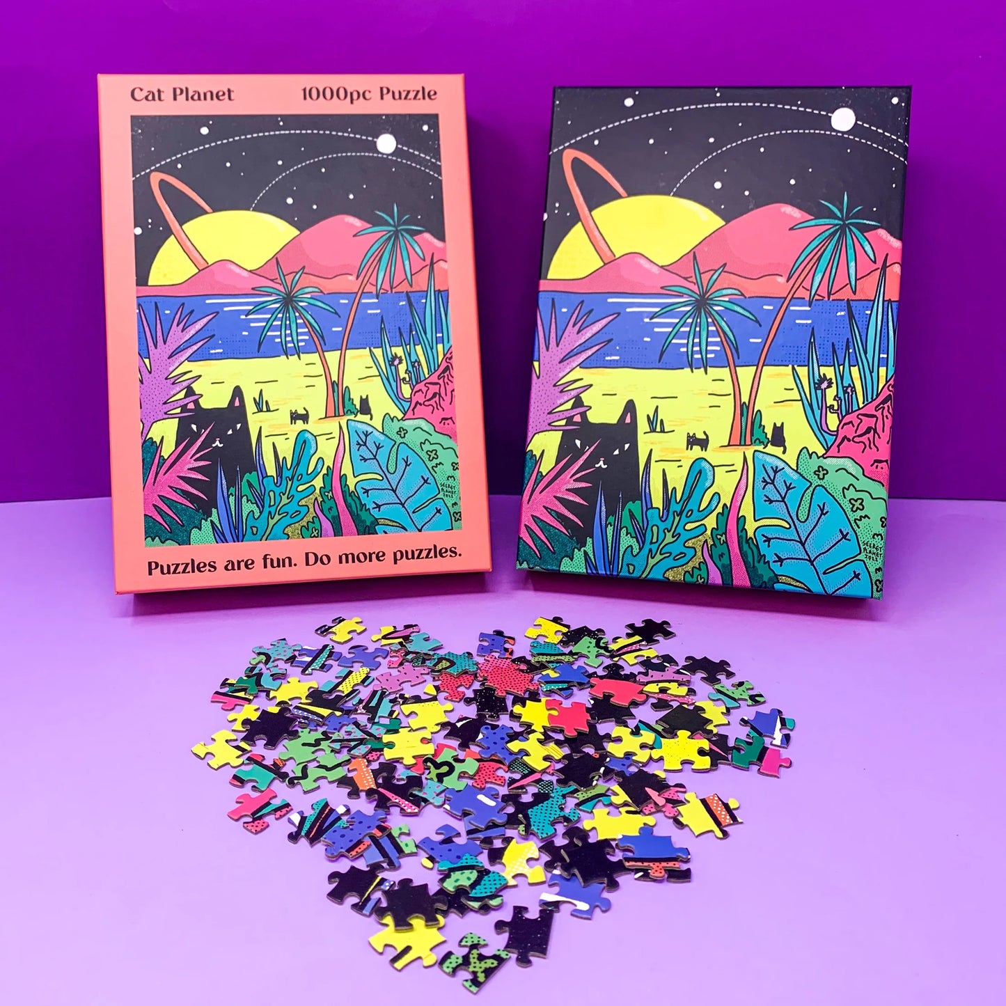 SECRET PLANET Cat Planet 1000pc Puzzle