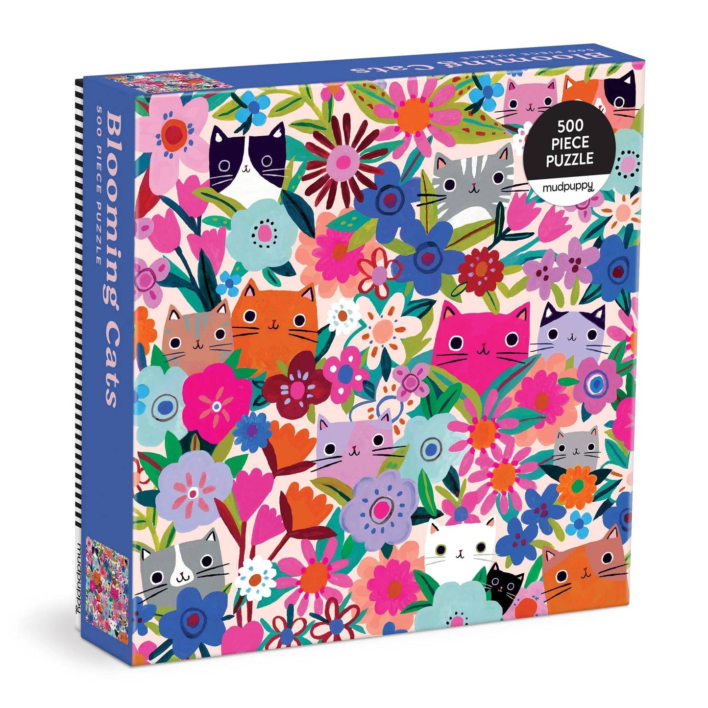 MUDPUPPY Blooming Cats 500 Piece Family Puzzle