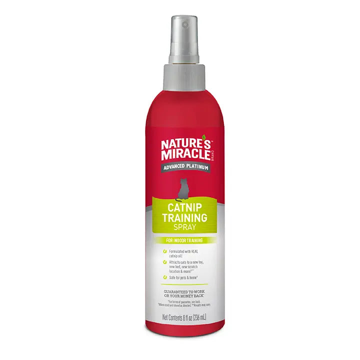 NATURE'S MIRACLE Advanced Platinum Catnip Training Spray, 236ml (8oz)