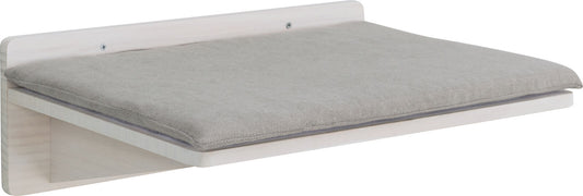 TRIXIE White Platform with Grey Cushion