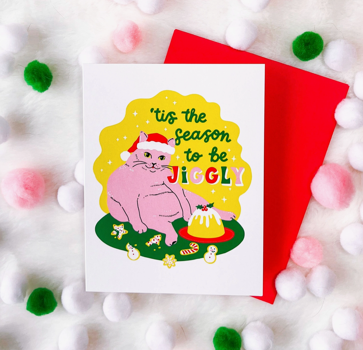 5 EYE STUDIO Jiggly Season Cat Card