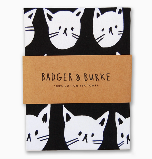 BADGER & BURKE Many Cats Tea Towel