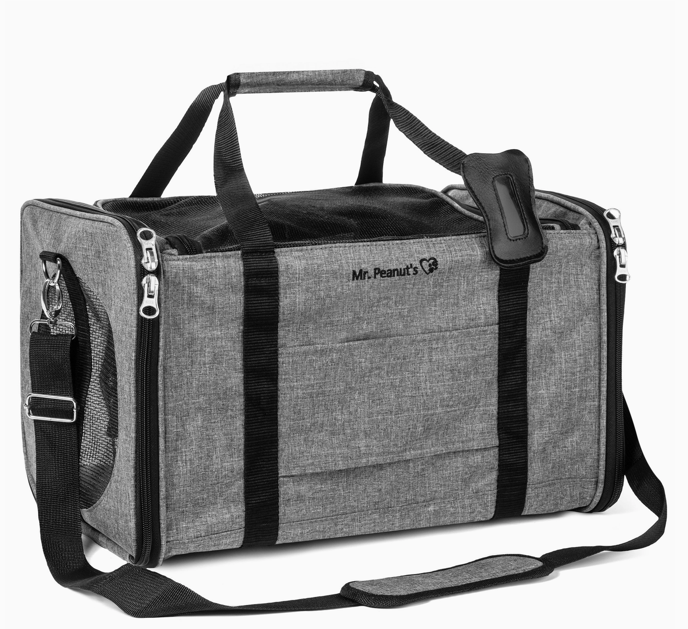 MR PEANUT'S Parisian Series Soft Sided Carrier, Platinum Gray