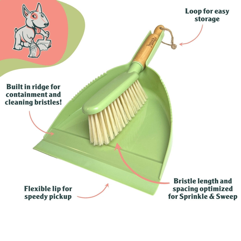 SPRINKLE & SWEEP Sweeper Kit Dustpan & Hand Broom Set