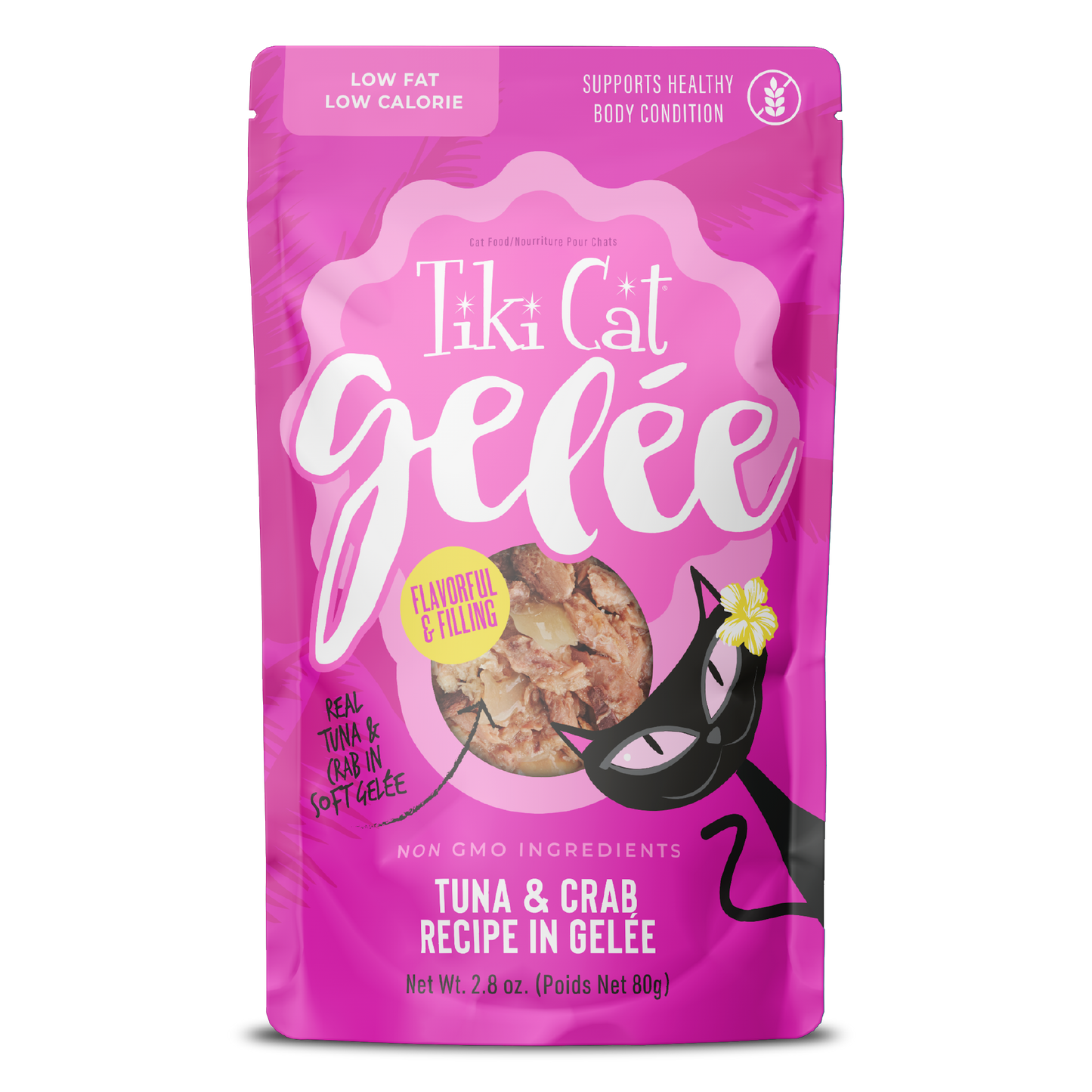 TIKI CAT Gelée Tuna and Crab Recipe, 80g (2.8oz)