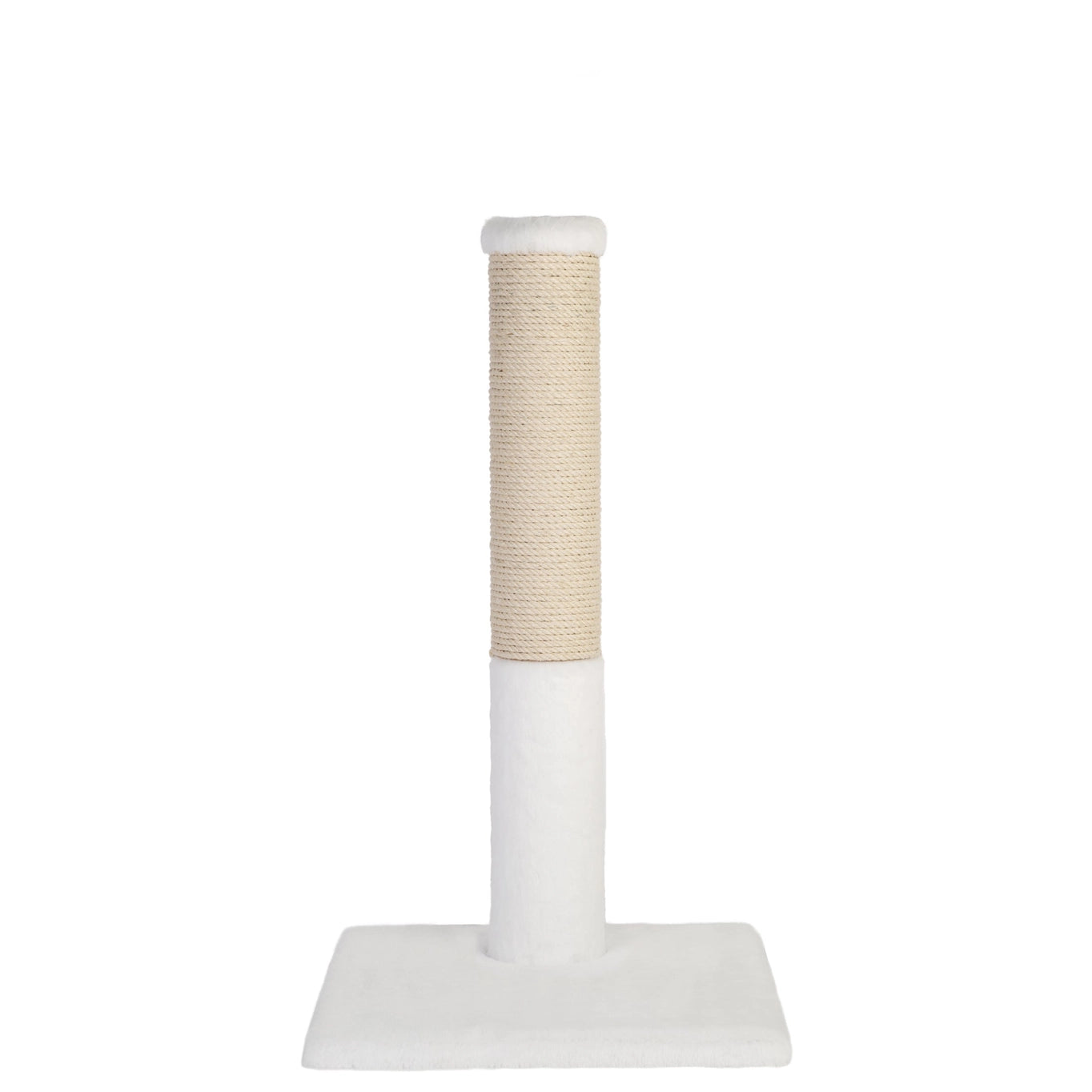 NOBA Classic Scratching Post, Natural/White