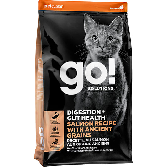 PETCUREAN GO! Digestion & Gut Health Salmon & Ancient Grain, 1.36kg (3lb)