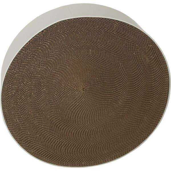 BAD KITTY BRAND Scratch & Sit Round Cardboard Scratcher