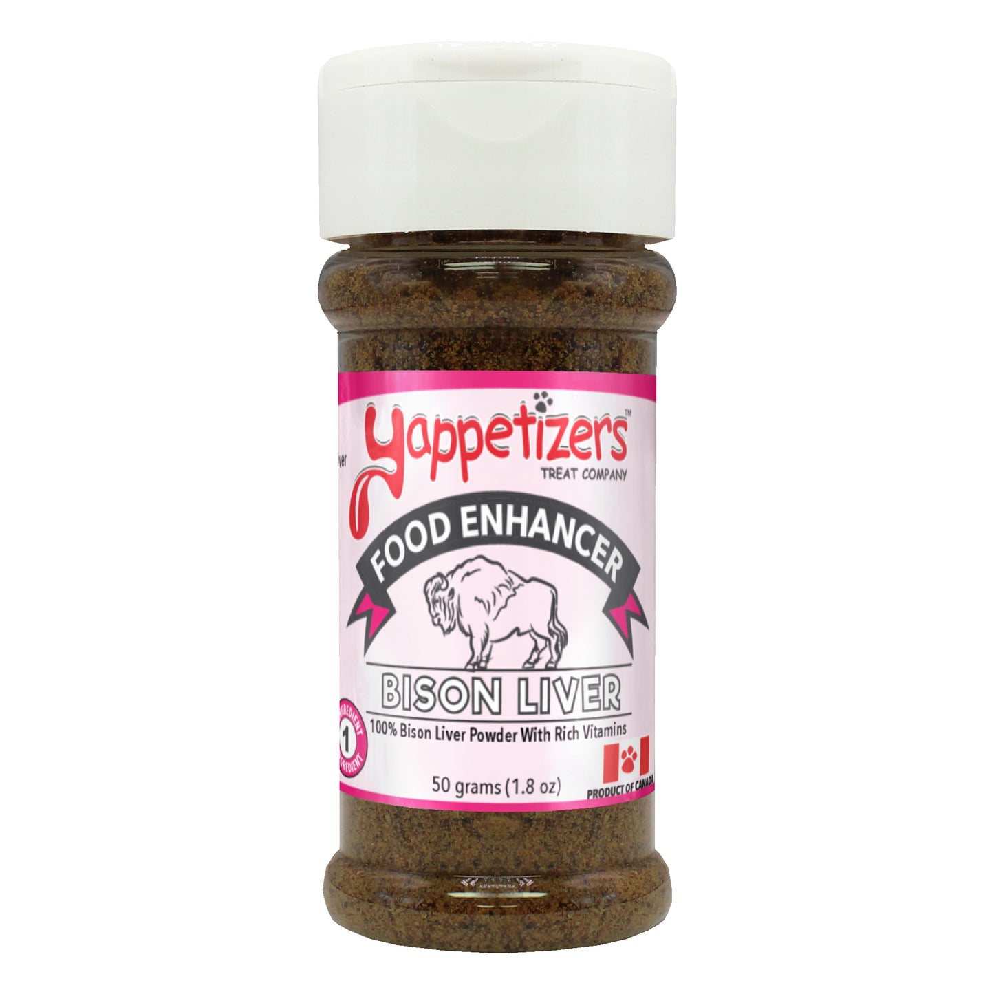 YAPPETIZERS Bison Liver Food Enhancer Shaker, 55g