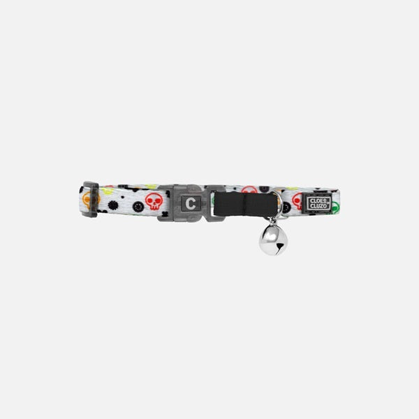 Cloe E Cluzo Breakaway Collar, Colourful Skulls