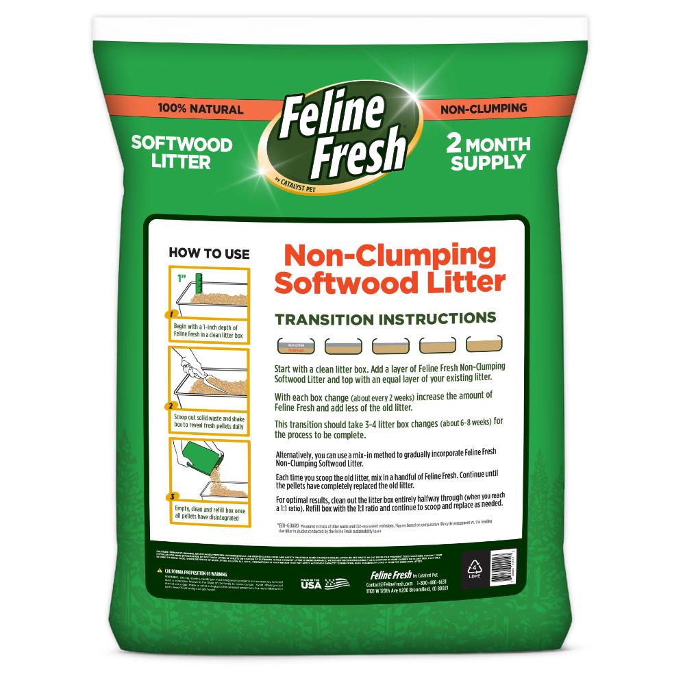 FELINE FRESH Natural Pine Pellet Litter, 9.1kg (20lbs)