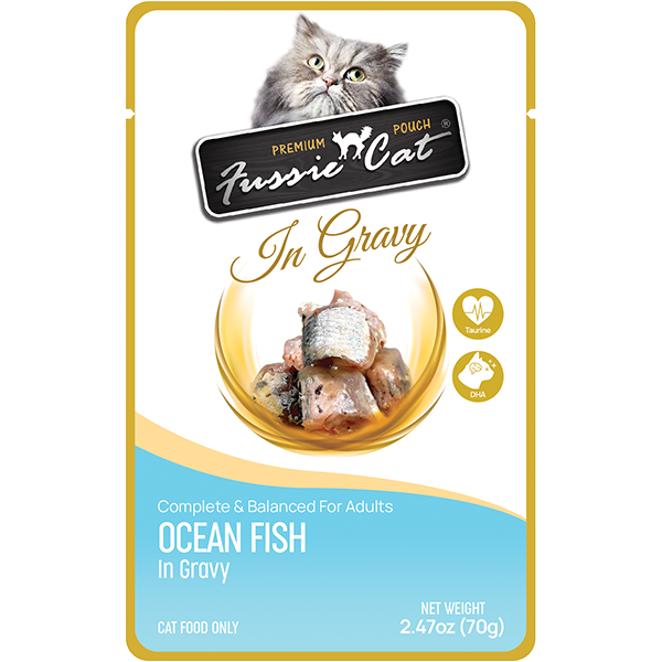 FUSSIE CAT Premium Oceanfish in Gravy, 70g (2.47oz)