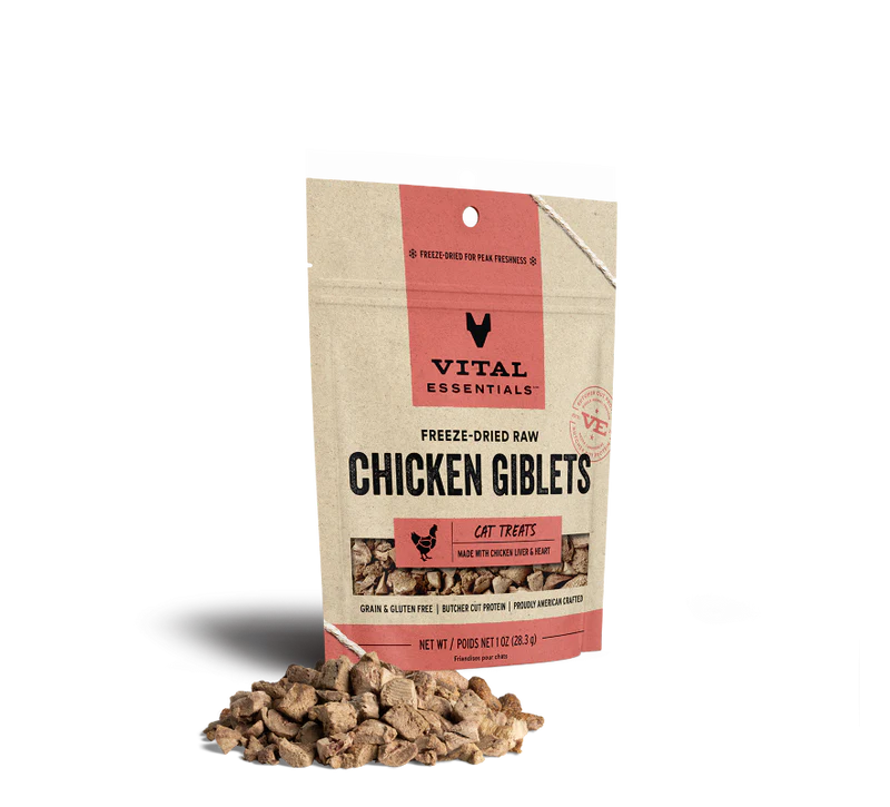 VITAL ESSENTIALS Freeze-Dried Chicken Giblets, 28g