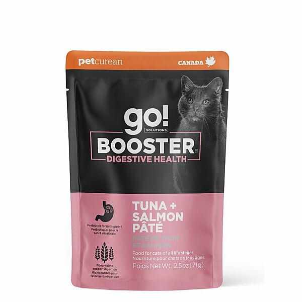 PETCUREAN GO! Booster Digestive Health Tuna & Salmon Pate 71g (2.5oz)