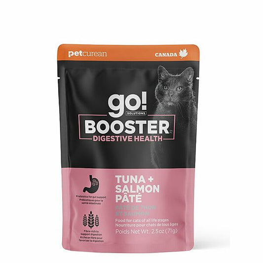 PETCUREAN GO! Booster Digestive Health Tuna & Salmon Pate 71g (2.5oz)