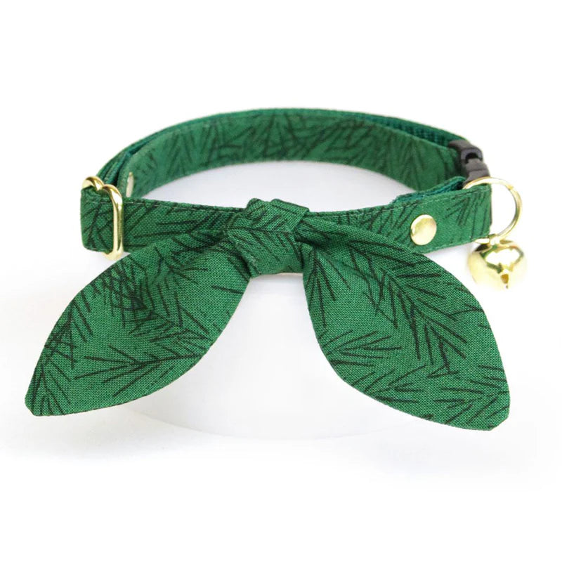 MADE BY CLEO Cedar Lodge Collar with Bunny Ear Bow