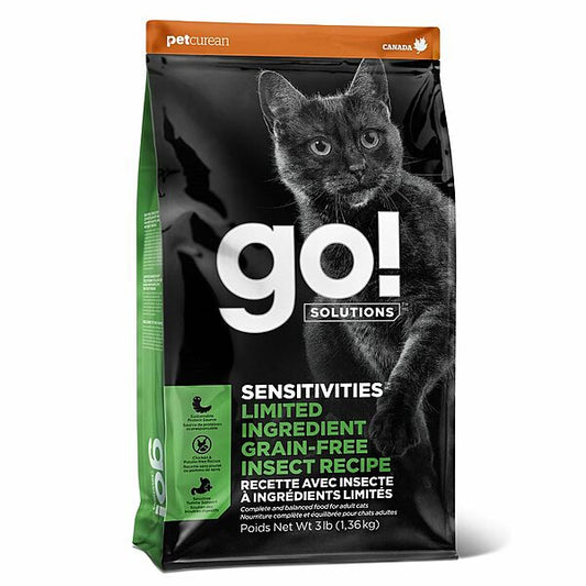 PETCUREAN GO! Sensitivities Insect Recipe, 1.3kg (3lb)