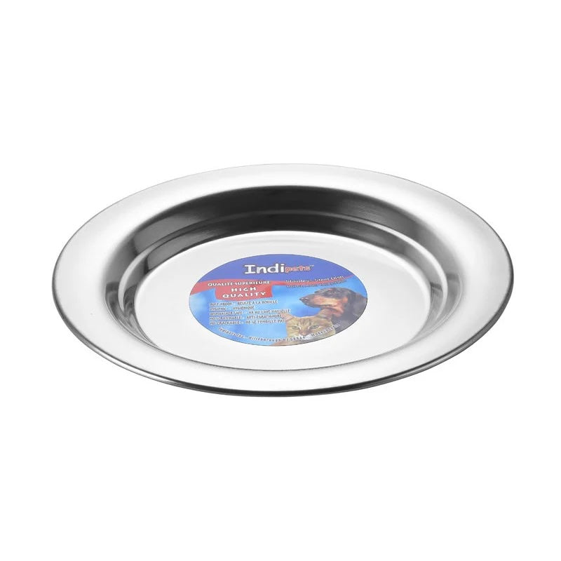 INDIPETS Stainless Steel Non-Slip Plate