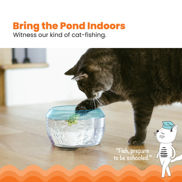 CATSTAGES Meow-Smerizing Fish Bowl
