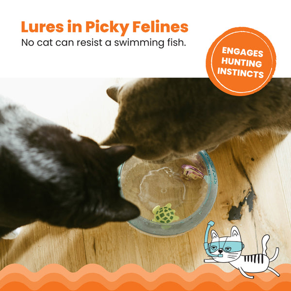CATSTAGES Meow-Smerizing Fish Bowl