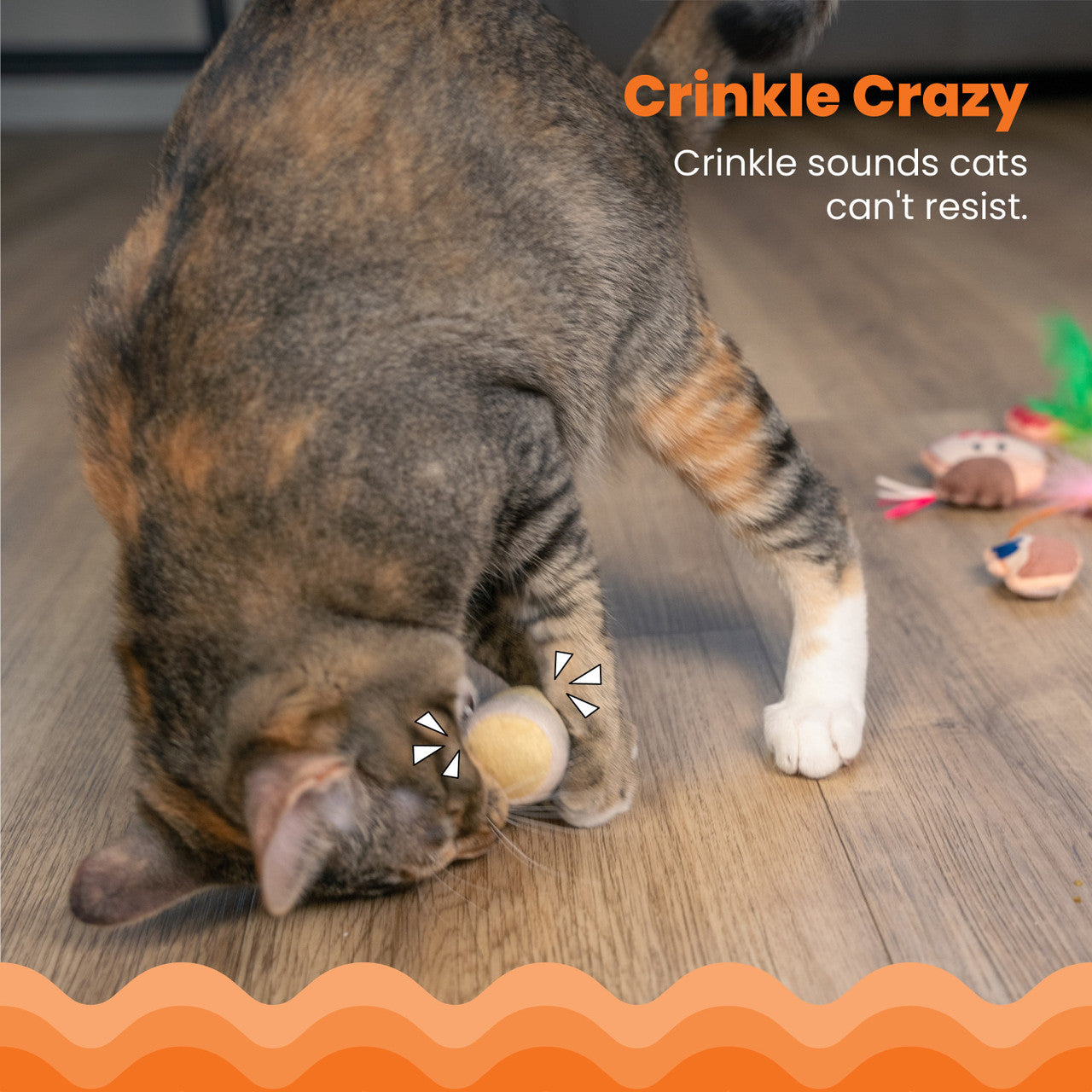 PETSTAGES Purrsecco & Cupcakes, 6pk