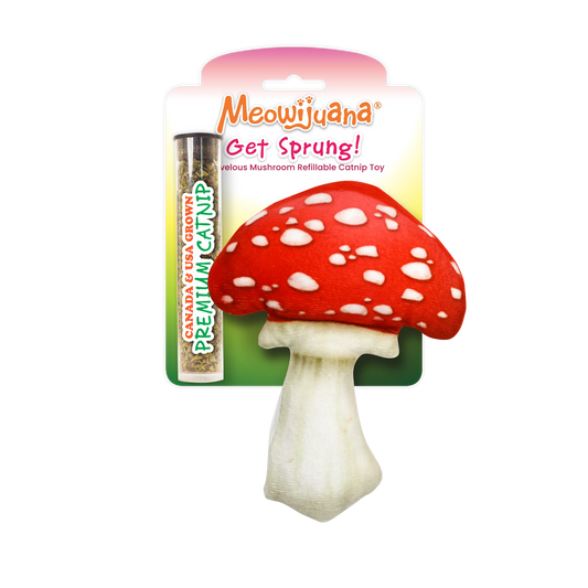 MEOWIJUANA Get Sprung! Mushroom Catnip Toy