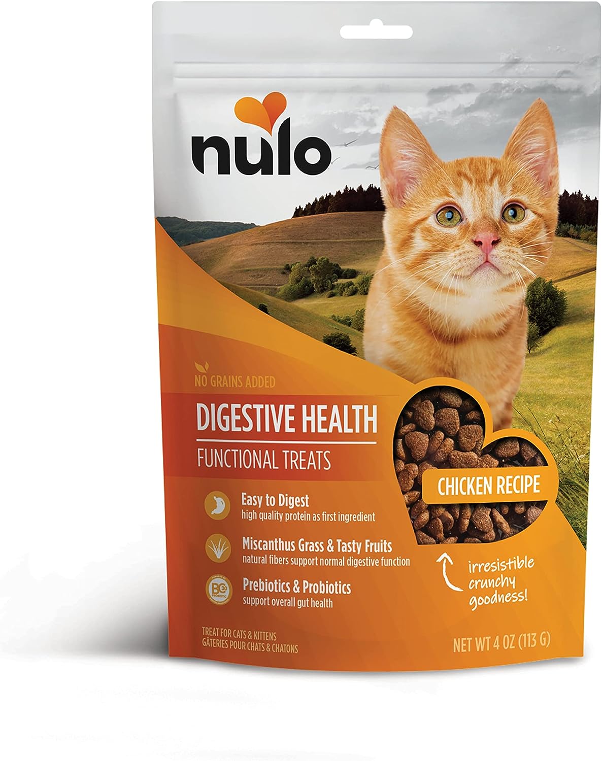 NULO Digestive Health Chicken Recipe Treat 113g 4oz Happy Cat