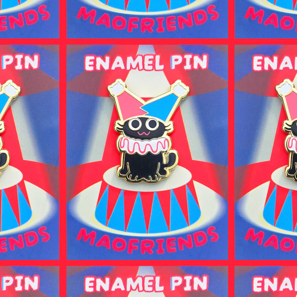 MAOFRIENDS Clown Cat Pin