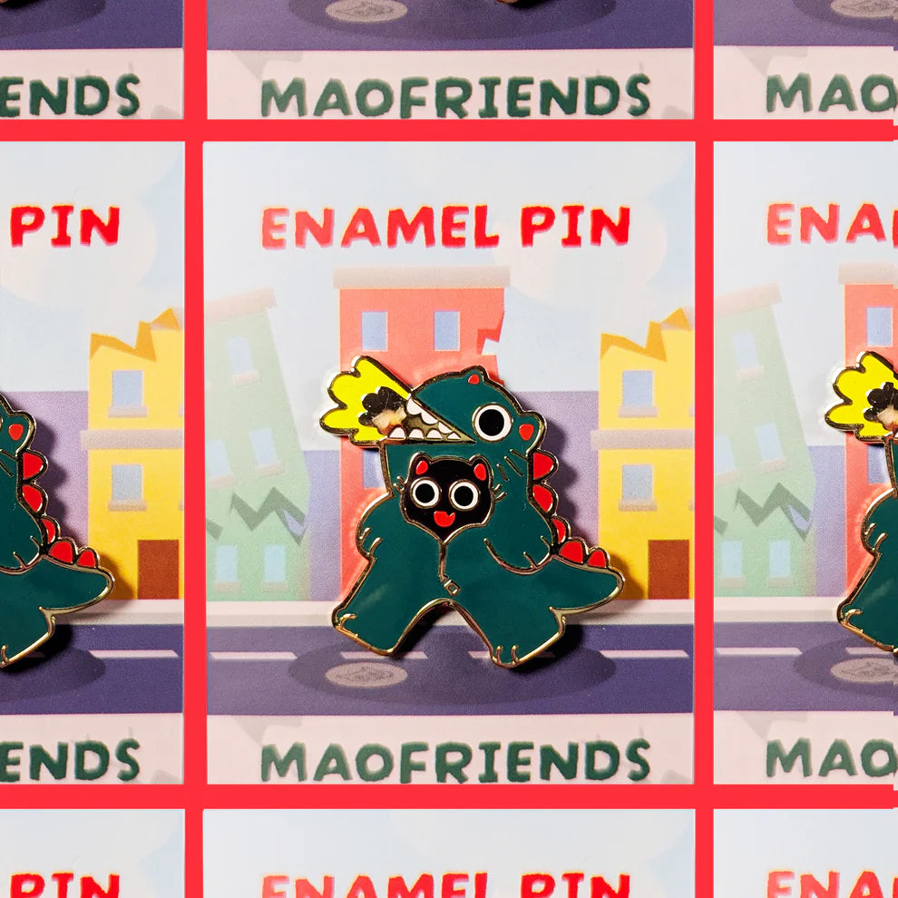 MAOFRIENDS Godzillnya Cat Pin