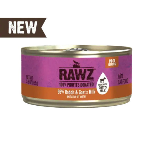 RAWZ 96% Rabbit & Goat's Milk Pate, 155g (5.5oz)