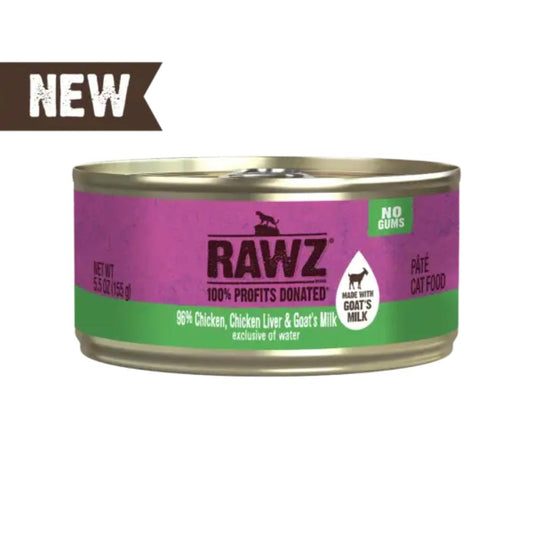 RAWZ 96% Chicken, Chicken Liver & Goat's Milk Pate, 155g (5.5oz)