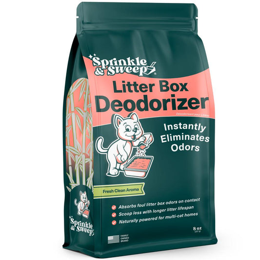 SPRINKLE & SWEEP Litter Box Deodorizer, 8oz