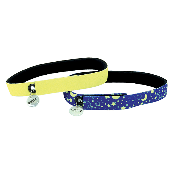 COASTAL ElastaCat FlexFit Collar Stars & Yellow, 2pk