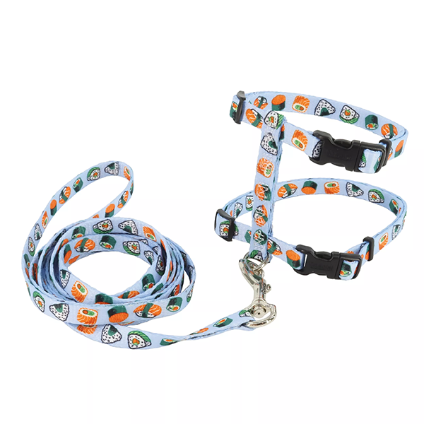COASTAL Figure H Adjustable Harness & Leash, Sushi