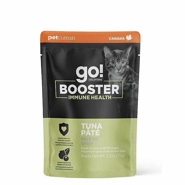 PETCUREAN GO! Booster Immune Health Tuna Pate, 71g (2.5oz) *CLEARANCE*