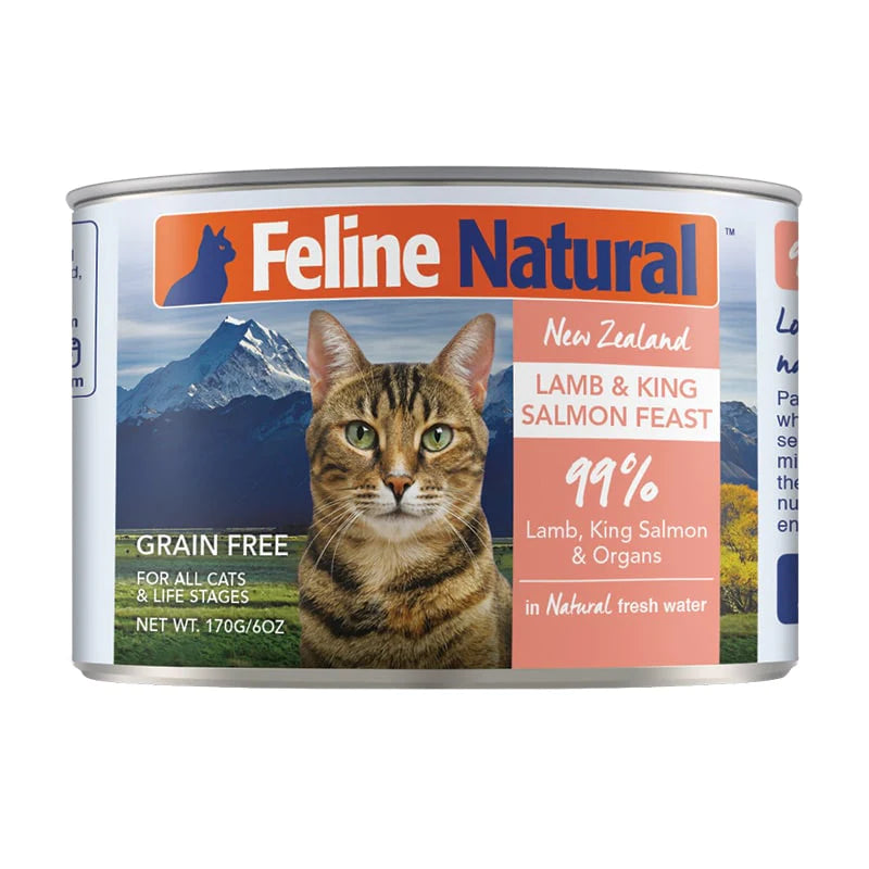 FELINE NATURAL New Zealand Lamb & King Salmon Feast, 170g (6oz)