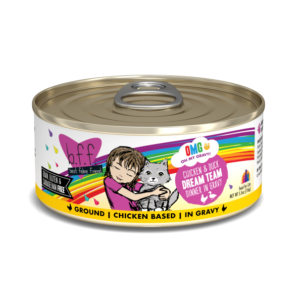B.F.F. Dream Team Ground Chicken and Duck Dinner in Gravy, 156g (5.5oz)