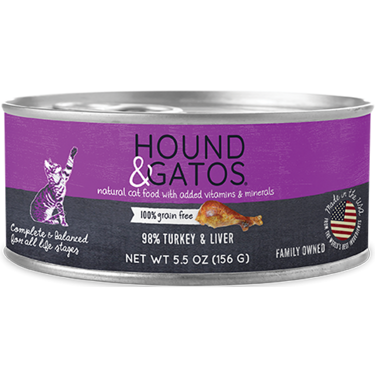 HOUND & GATOS Turkey and Turkey Liver Pâté, 156g (5.5oz)