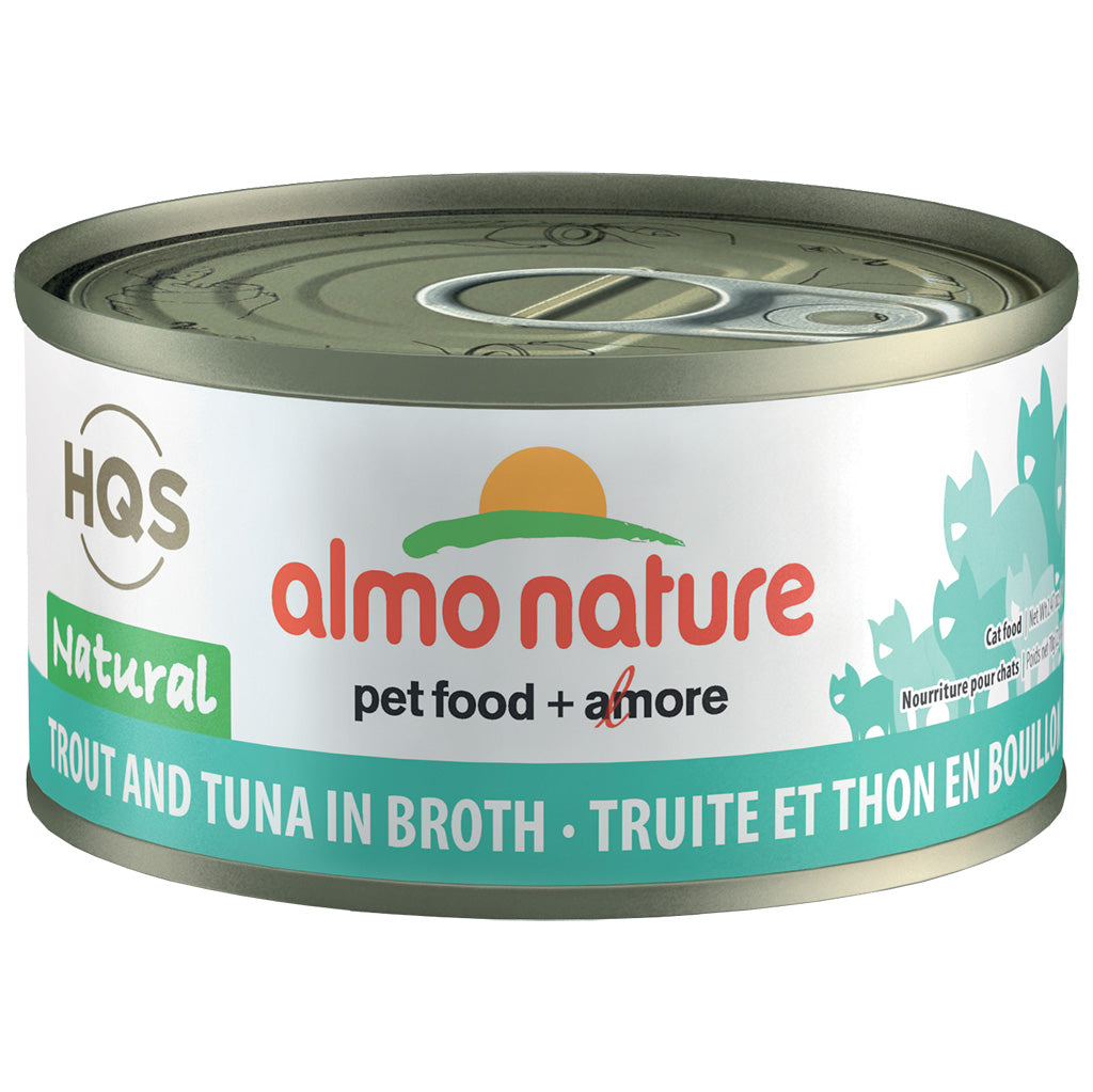 ALMO Natural Trout and Tuna in Broth 70g 2.4oz Happy Cat Feline Essentials