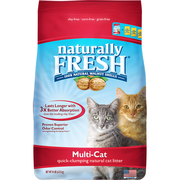 NATURALLY FRESH Multi-Cat Quick-Clumping, 14lb