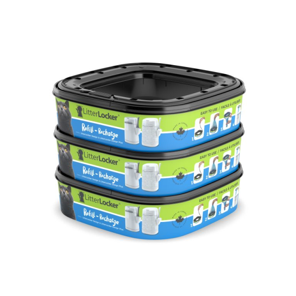 LITTERLOCKER (Now Litter Genie) Design Plus Refill 3 Pack