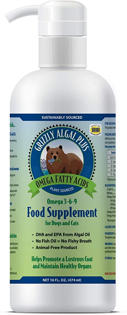 GRIZZLY Algal Plus Omega Oil, 237ml (8oz)