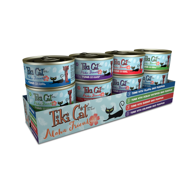 TIKI CAT Aloha Friends Variety Pack, 12 x 85g