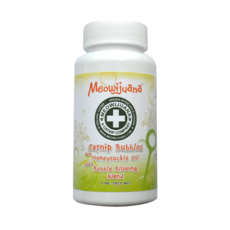 MEOWIJUANA Catnip Bubbles w/ Honeysuckle, 147ml