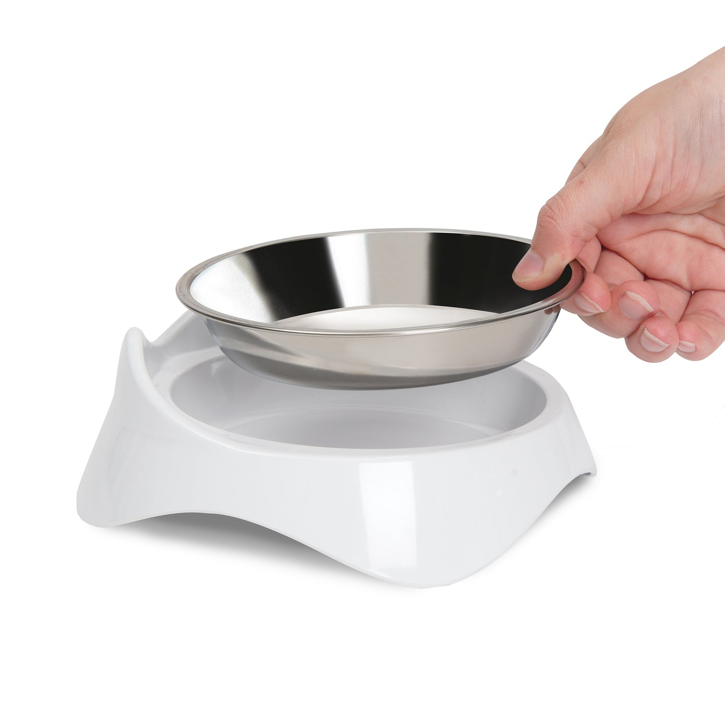 CATIT Pixi Feeding Dish, White